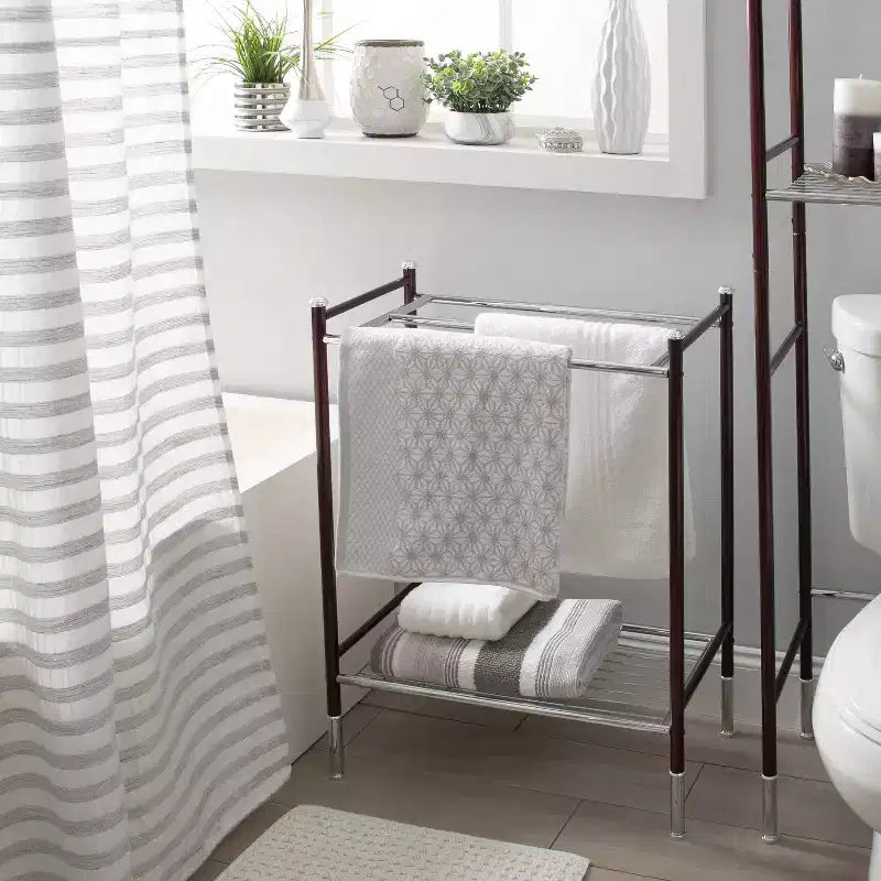 Duplex Line Towel Rack Gray - Organize It All