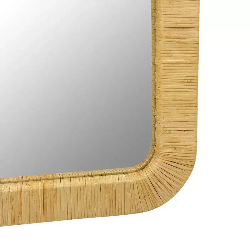 Nova Natural Rattan Rectangle Wall Mirror - Ink+Ivy