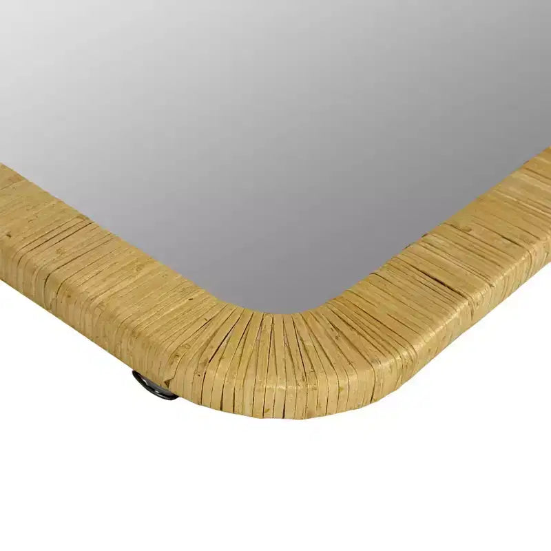 Nova Natural Rattan Rectangle Wall Mirror - Ink+Ivy