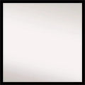 28" x 28" Non-Beveled Bathroom Wall Mirror Jet Black - Amanti Art: Modern Square Polystyrene Frame, Includes Mounting Hardware