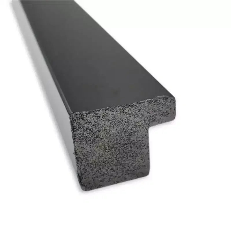 28" x 28" Non-Beveled Bathroom Wall Mirror Jet Black - Amanti Art: Modern Square Polystyrene Frame, Includes Mounting Hardware