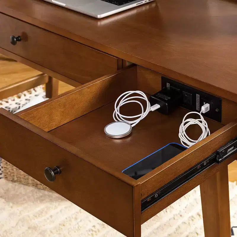 Felicity Desk With Built in Outlets| ART OF LIVING DESIGNS