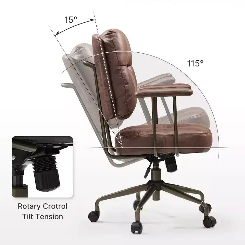 EUREKA ERGONOMIC Becky, Faux Suede Fabric Home Office Chair