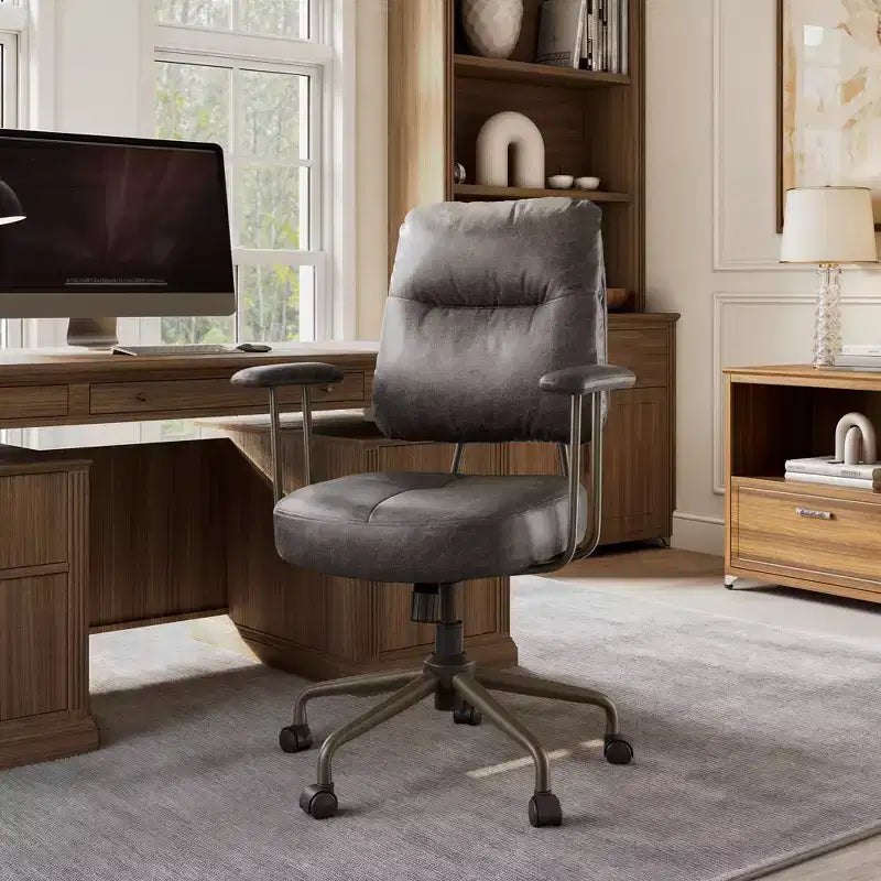 EUREKA ERGONOMIC Becky, Faux Suede Fabric Home Office Chair