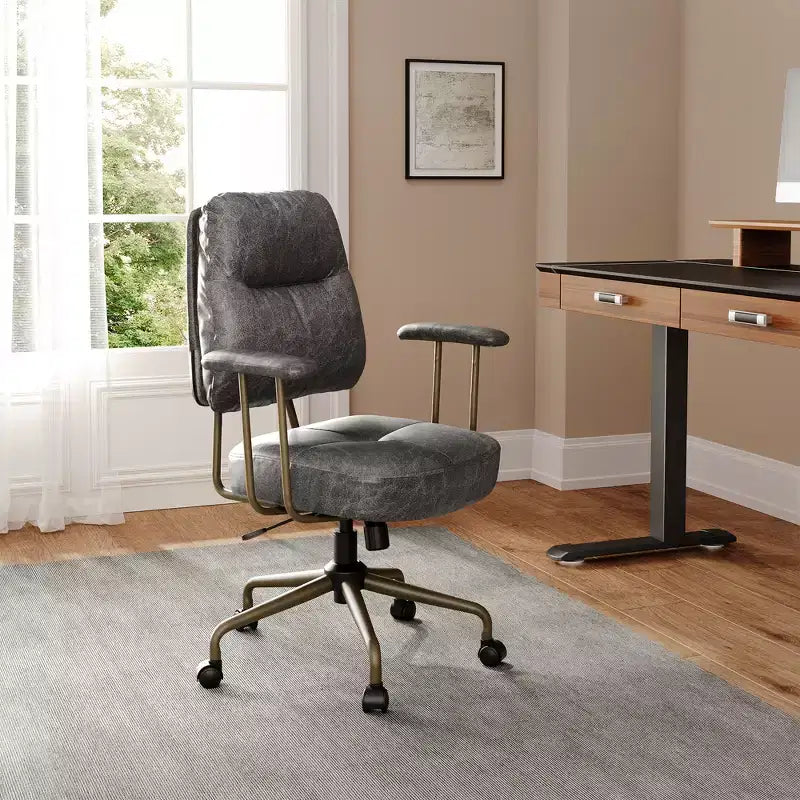EUREKA ERGONOMIC Becky, Faux Suede Fabric Home Office Chair