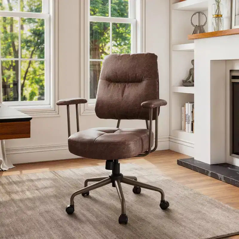 EUREKA ERGONOMIC Becky, Faux Suede Fabric Home Office Chair