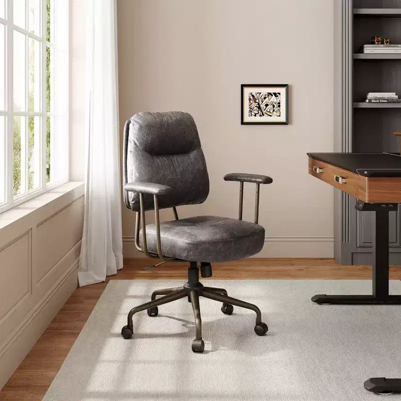 EUREKA ERGONOMIC Becky, Faux Suede Fabric Home Office Chair