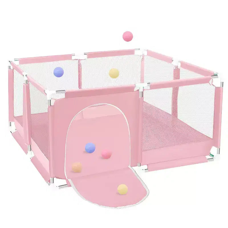 GOTGELIF 50x50 4-Panel Baby Playpen Spacious & Secure Portable Playard
