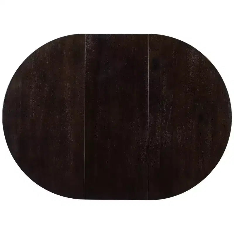 Whisen Farmhouse 4 Legs X-shaped Base Dining Table with 16 in. Leaf