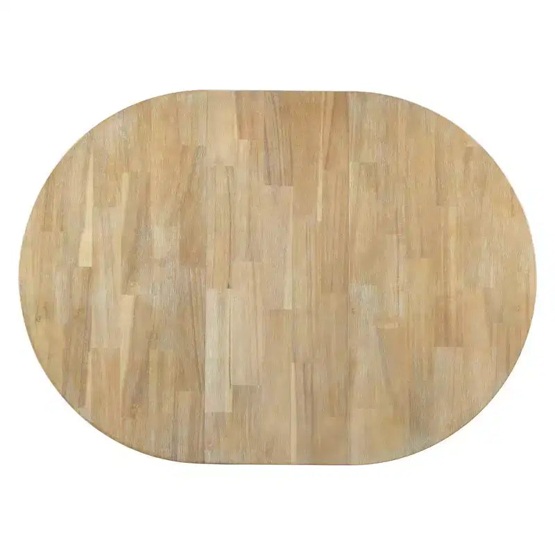 Whisen Farmhouse 4 Legs X-shaped Base Dining Table with 16 in. Leaf