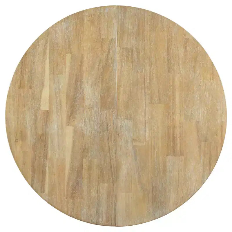 Whisen Farmhouse 4 Legs X-shaped Base Dining Table with 16 in. Leaf