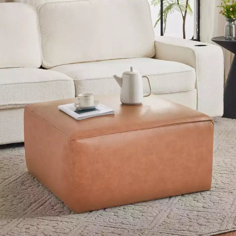 Christopher Knight Home Yzabella Modern Indoor Versatile Upholstered Square Ottoman