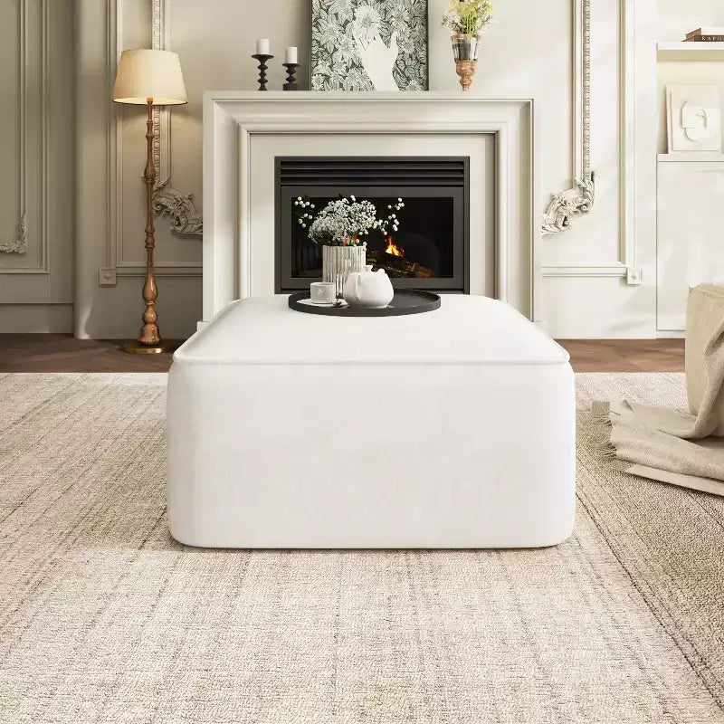 Christopher Knight Home Yzabella Modern Indoor Versatile Upholstered Square Ottoman