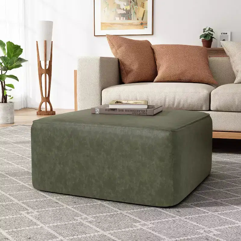 Christopher Knight Home Yzabella Modern Indoor Versatile Upholstered Square Ottoman