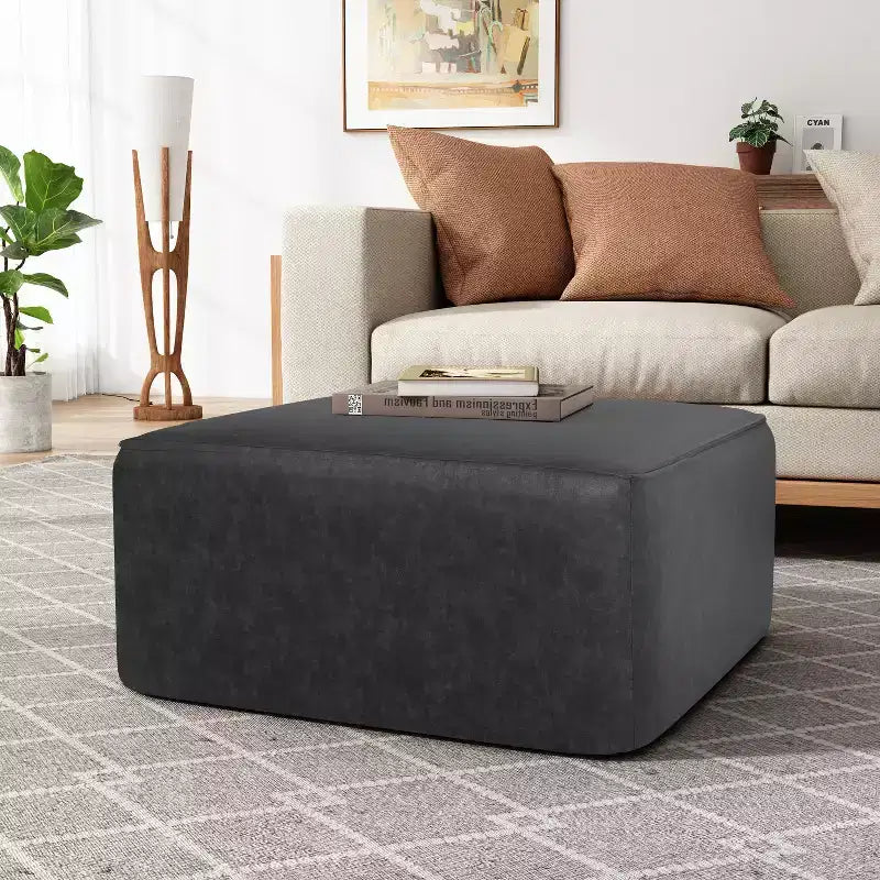 Christopher Knight Home Yzabella Modern Indoor Versatile Upholstered Square Ottoman