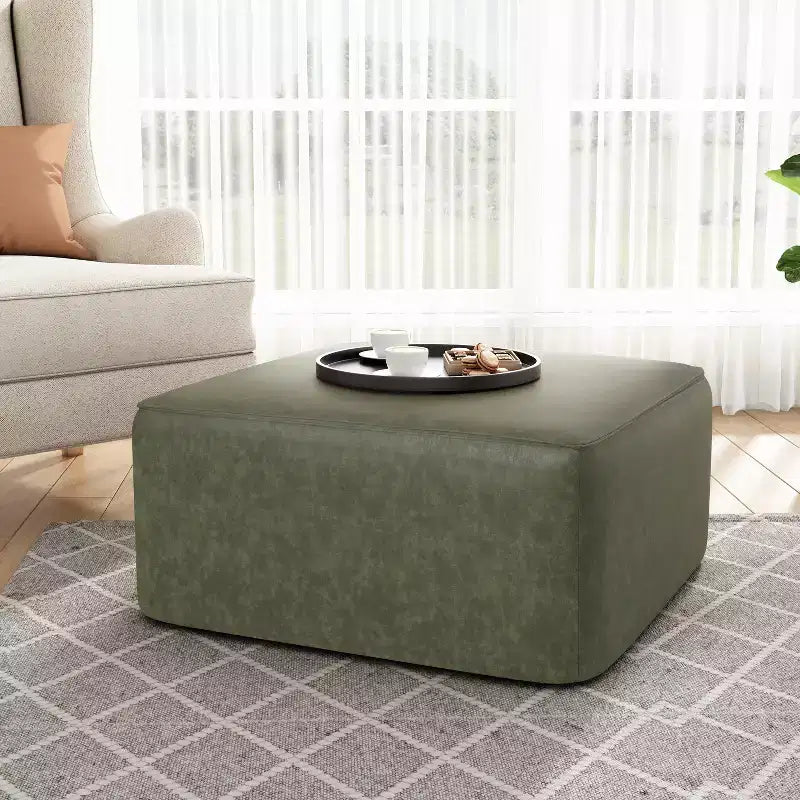 Christopher Knight Home Yzabella Modern Indoor Versatile Upholstered Square Ottoman
