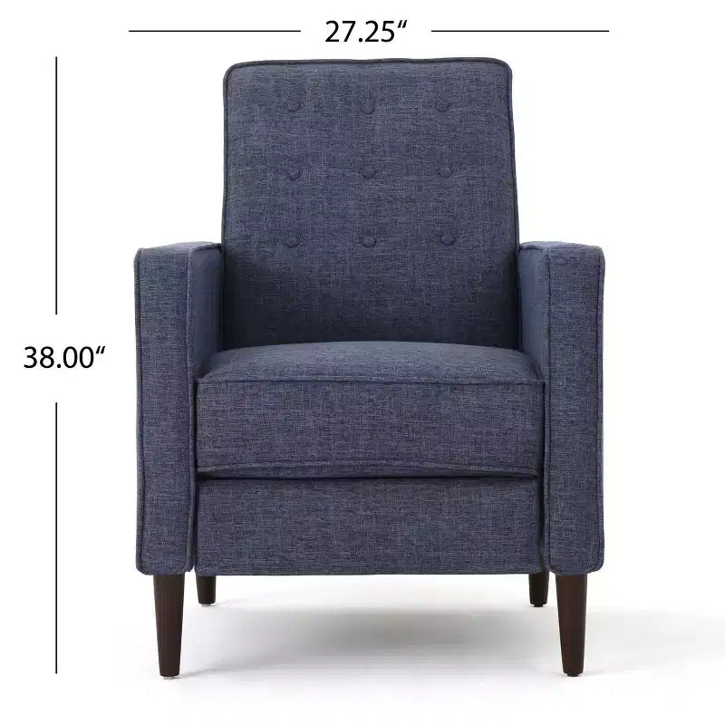 GDFStudio Mason Mid Century Modern Tufted Pushback Recliners (Set of 2)
