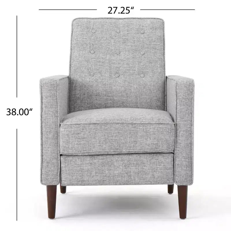 GDFStudio Mason Mid Century Modern Tufted Pushback Recliners (Set of 2)