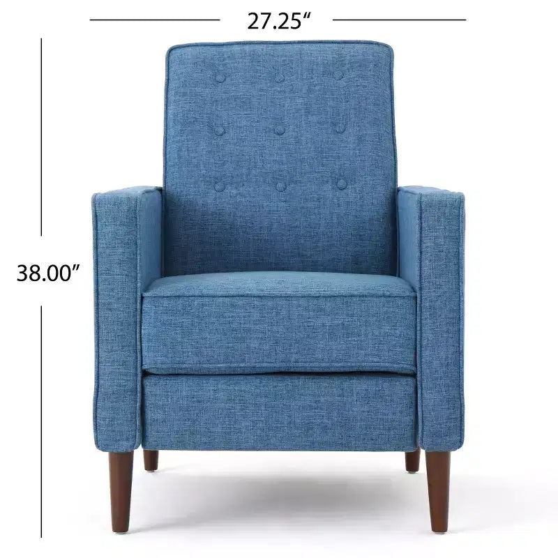 GDFStudio Mason Mid Century Modern Tufted Pushback Recliners (Set of 2)