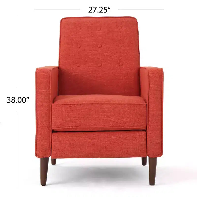 GDFStudio Mason Mid Century Modern Tufted Pushback Recliners (Set of 2)