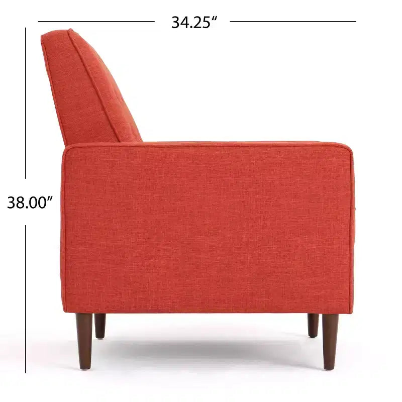GDFStudio Mason Mid Century Modern Tufted Pushback Recliners (Set of 2)