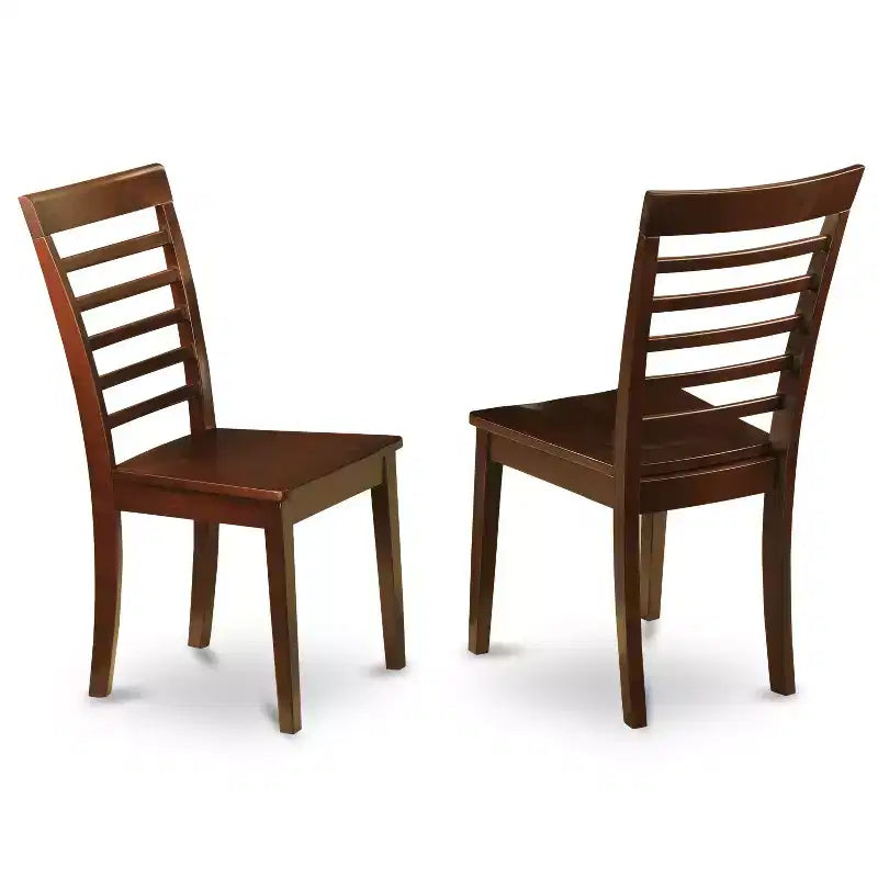 HomeStock Saddle Brown Rectangle Dining Table Set with 6 Chairs