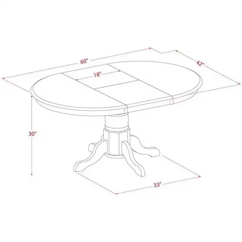 HomeStock 7 Piece Kitchen Table Set Linen White Parson Chairs