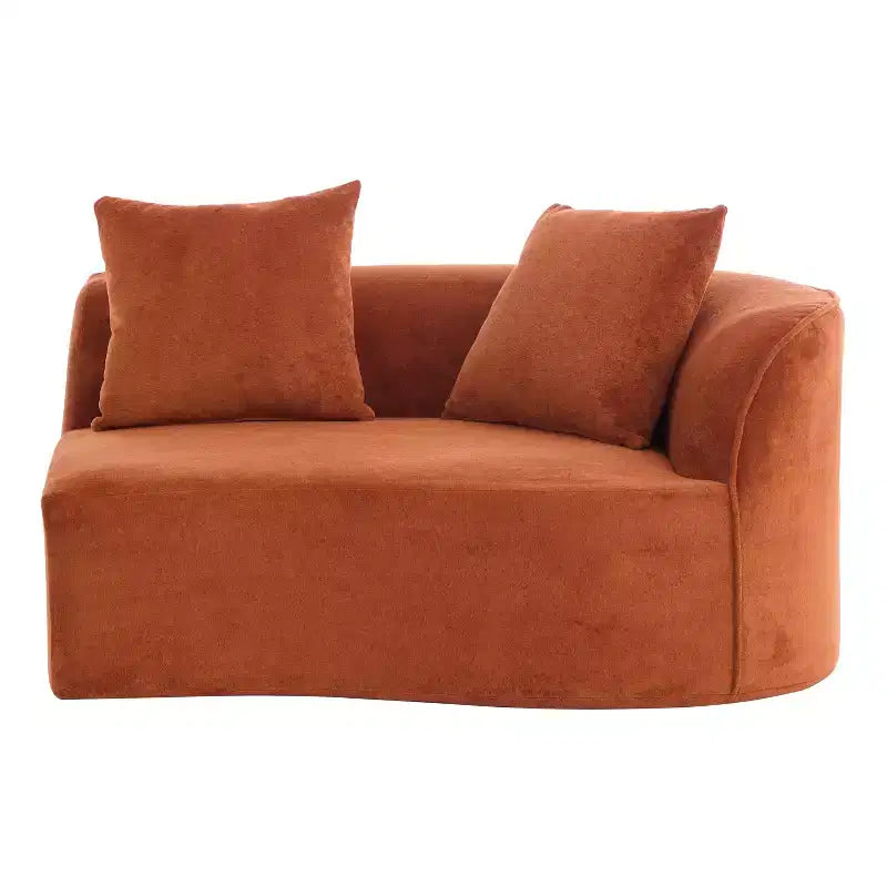 Christopher Knight Home Hailey 126 Modern Boucle Upholstered 5 Seater Curved Sectional Sofa with Pillows