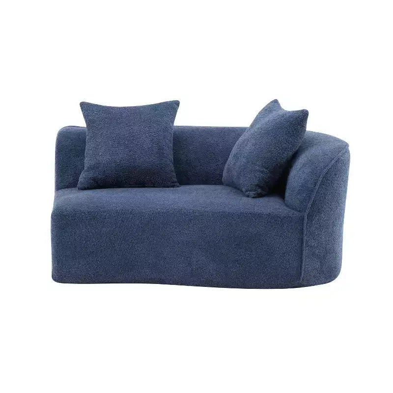 Christopher Knight Home Hailey 126 Modern Boucle Upholstered 5 Seater Curved Sectional Sofa with Pillows