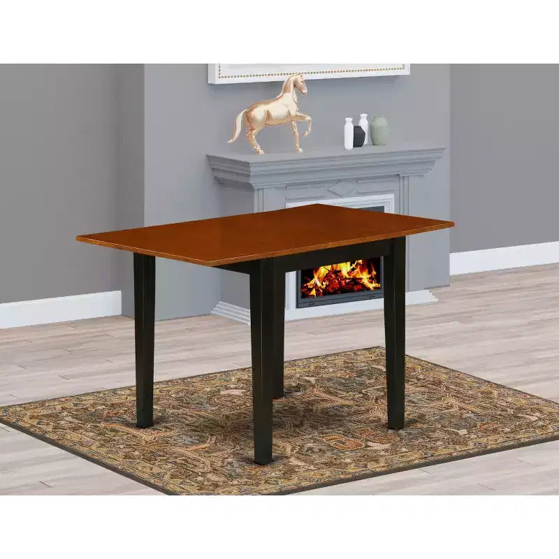 HomeStock Rectangular Table 30X48 With 2 Drop Leaves