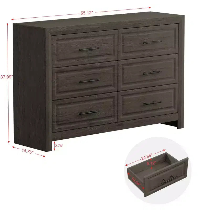 Furniture Bedroom Set 5-Piece Antique Natural Queen Size Wood Bedroom Set - Bed, 2 Chest, Mirror and Nightstand