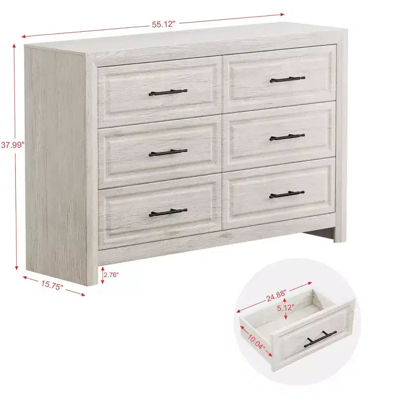 Furniture Bedroom Set 5-Piece Antique Natural Queen Size Wood Bedroom Set - Bed, 2 Chest, Mirror and Nightstand