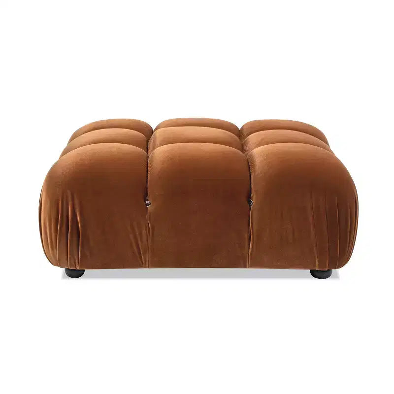 Jennifer Taylor Home Marcel 36 Bubble Modular Modern Cocktail Ottoman, Olive Green Performance Velvet