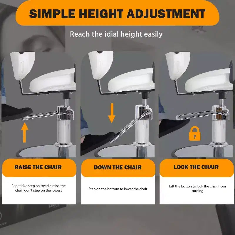 BestMassage Barber Chair Hair Salon Chair with Hydraulic Pump 360 Degrees Swivel