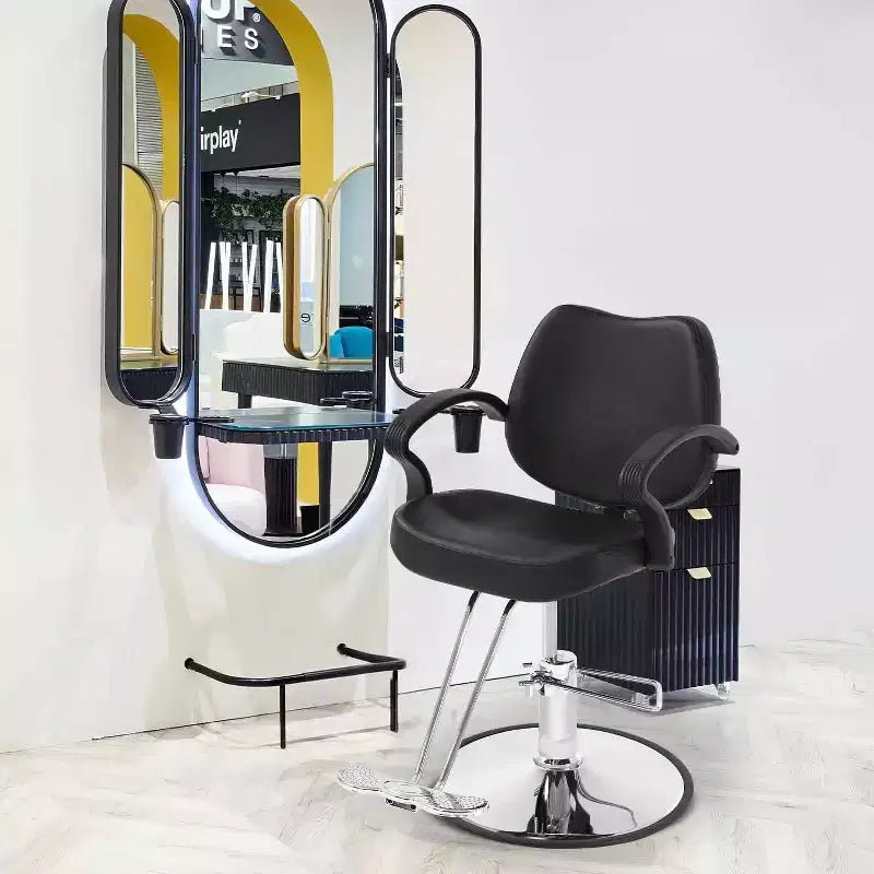 BestMassage Barber Chair Hair Salon Chair with Hydraulic Pump 360 Degrees Swivel