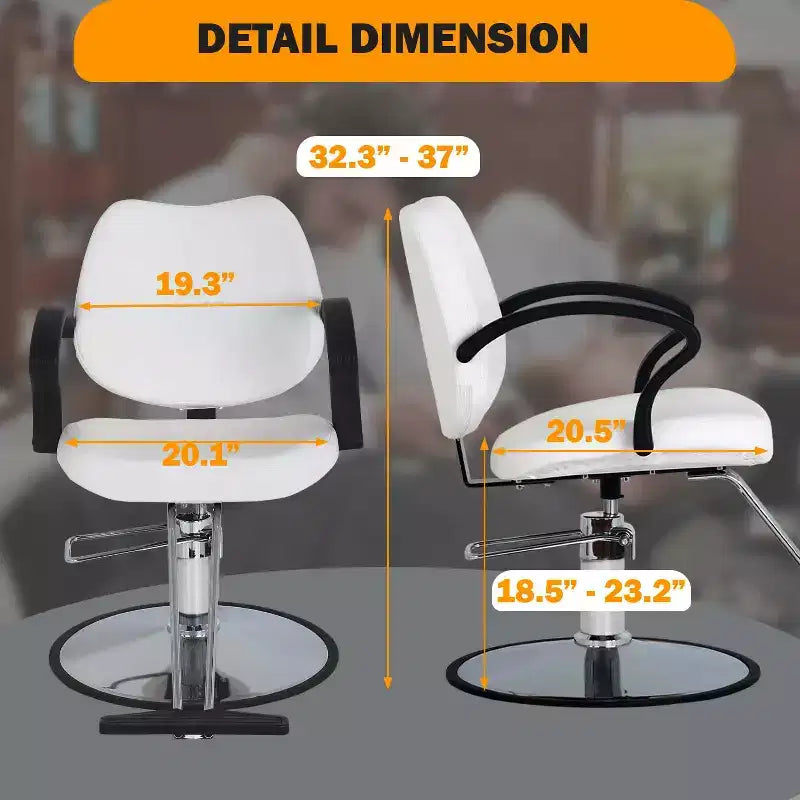 BestMassage Barber Chair Hair Salon Chair with Hydraulic Pump 360 Degrees Swivel