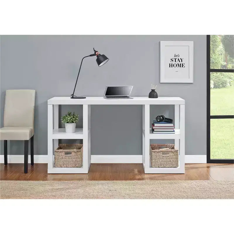Ameriwood Home Parsons Double Pedestal Computer Desk