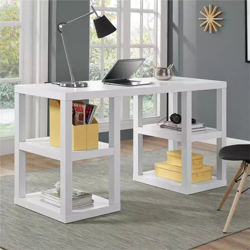 Ameriwood Home Parsons Double Pedestal Computer Desk