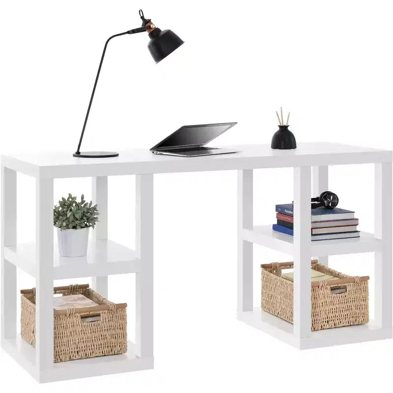 Ameriwood Home Parsons Double Pedestal Computer Desk