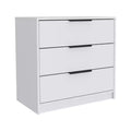 HomeRoots 28 White Three Drawer Dresser
