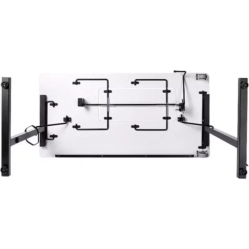 SewingRite SewStation 101 Portable Folding Sewing Table with Steel Legs, Black - Perfect for Home, Office and Business
