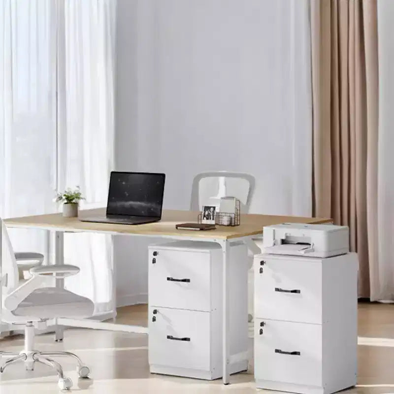 2-Drawer Vertical File Cabinet with 2 Lockable Drawers, Adjustable Hanging Rail, Filing Cabinet, Printer Stand