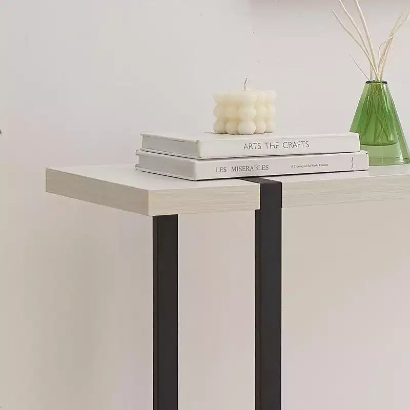Kings Brand Furniture Console Table with Shelves - Modern Metal Wood Sofa Table for Living Room, Entryway, Hallway, Foyer