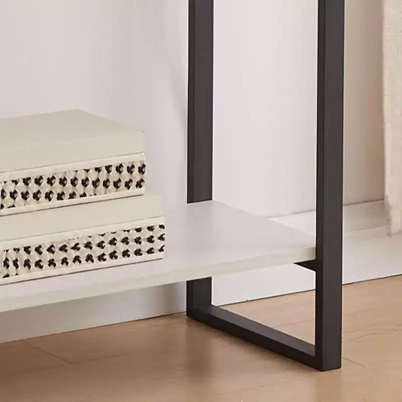 Kings Brand Furniture Console Table with Shelves - Modern Metal Wood Sofa Table for Living Room, Entryway, Hallway, Foyer