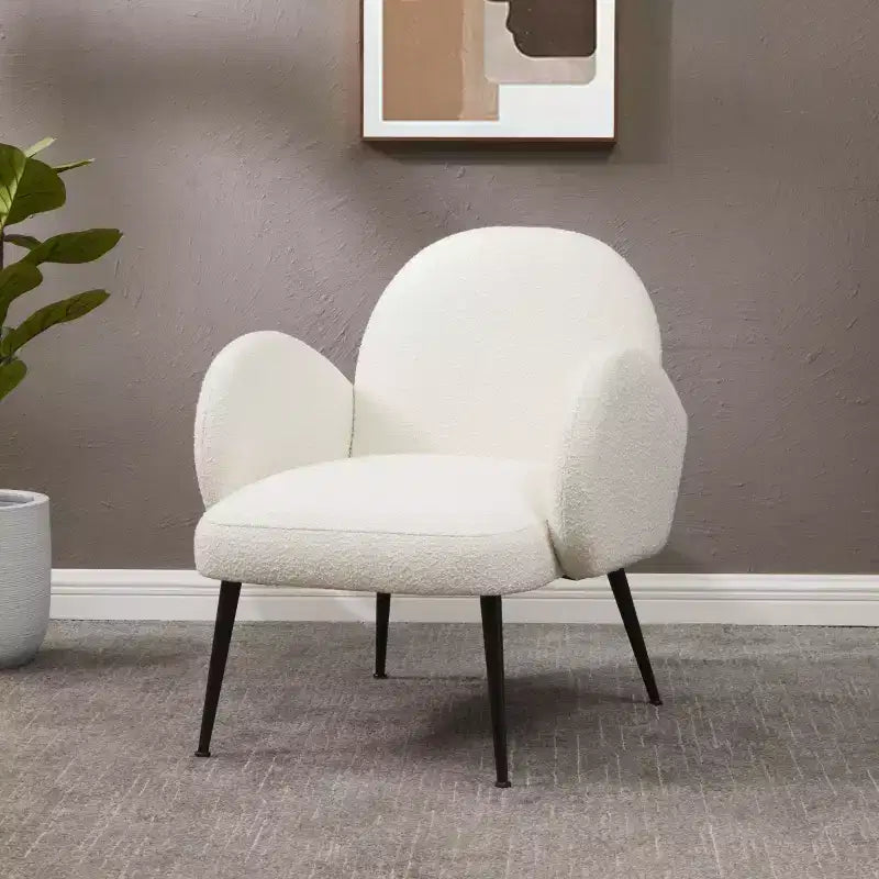 Crystalyn Boucle Accent Chair - SFV4790 - Safavieh Couture