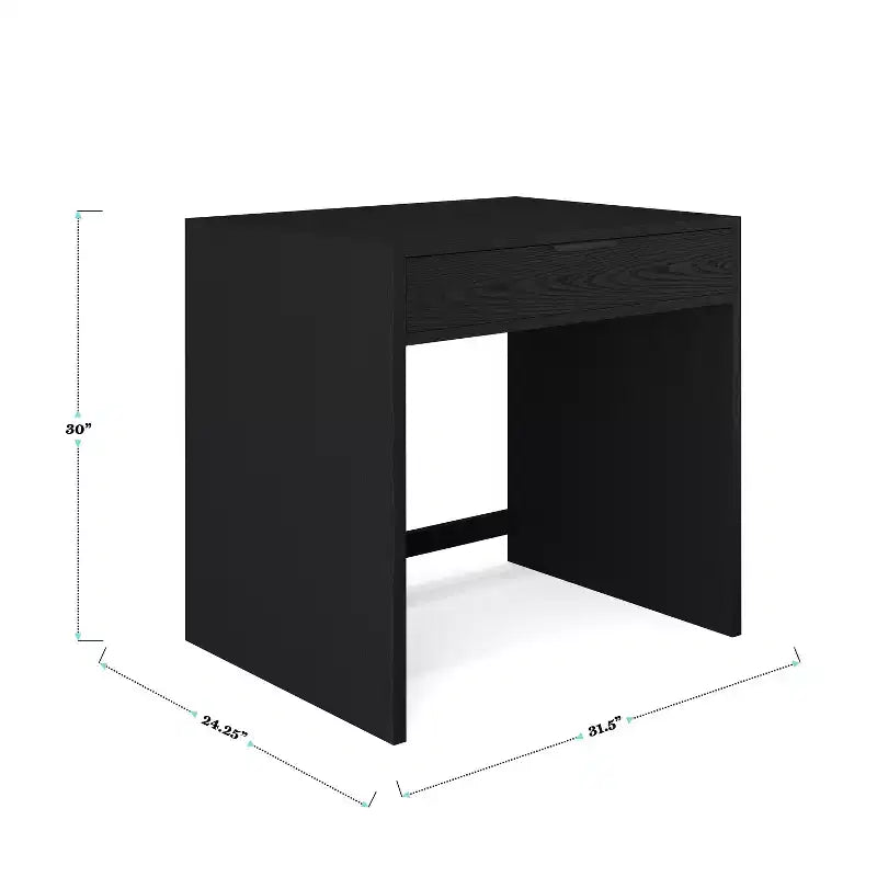 Martha Stewart Kayden Home Office Modular Single-Drawer Desk with 3 Drawer File Cabinet