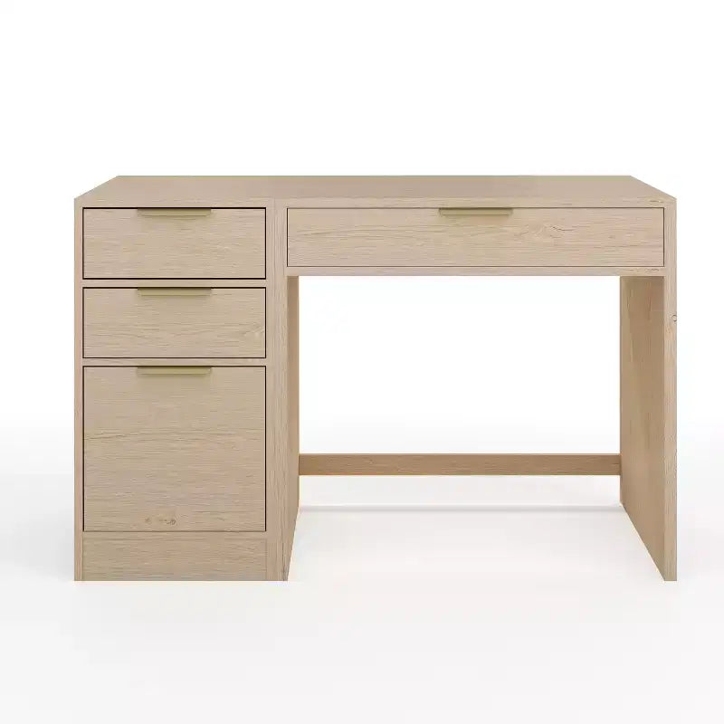 Martha Stewart Kayden Home Office Modular Single-Drawer Desk with 3 Drawer File Cabinet