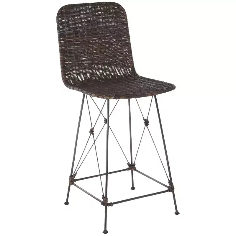 Minerva Weaved Counter Stool (Set Of 2) - BST6505 - Safavieh
