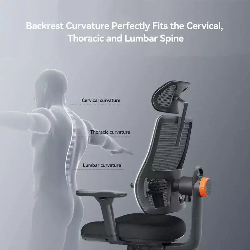 Fauteuil de bureau ergonomique noir
