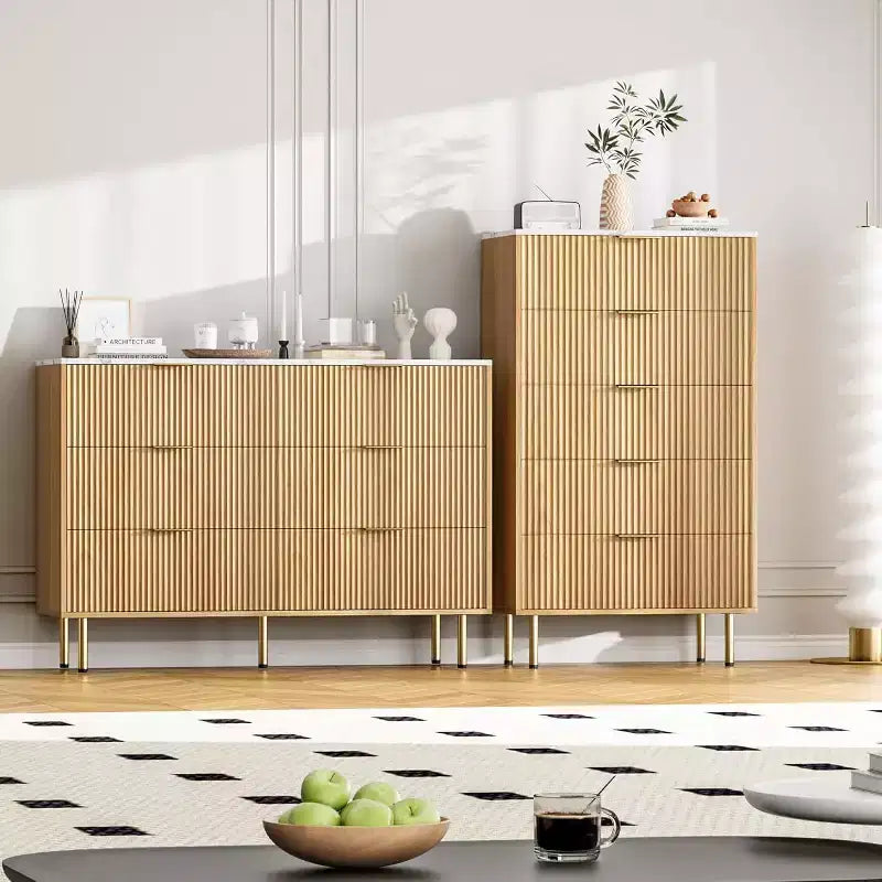 Dresser for Bedroom, 6 Drawer Dresser, Modern Chest of Drawers, Wood Drawer Organizer for Bedroom, Living Room, Hallway, Entryway